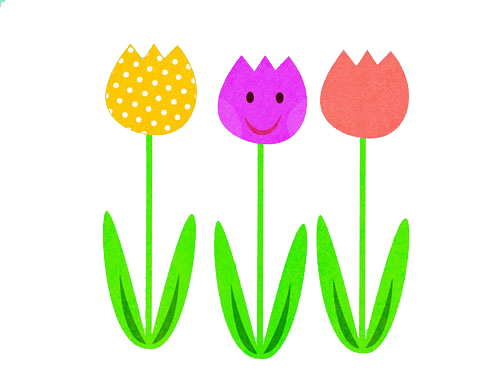 Tô màu bông hoa tulip  Trang Tô Màu Cho Bé
