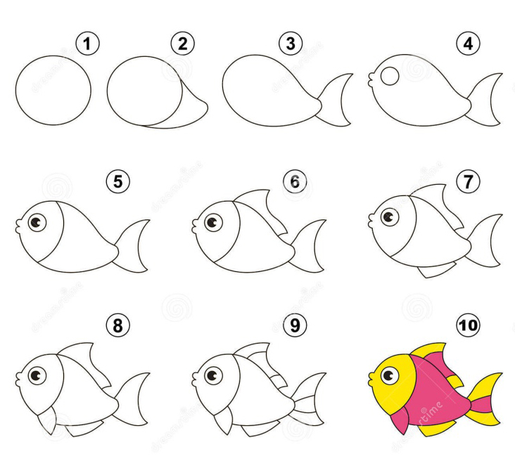 Vẽ con vật dưới đại dương  How to draw sea animals easy  YouTube