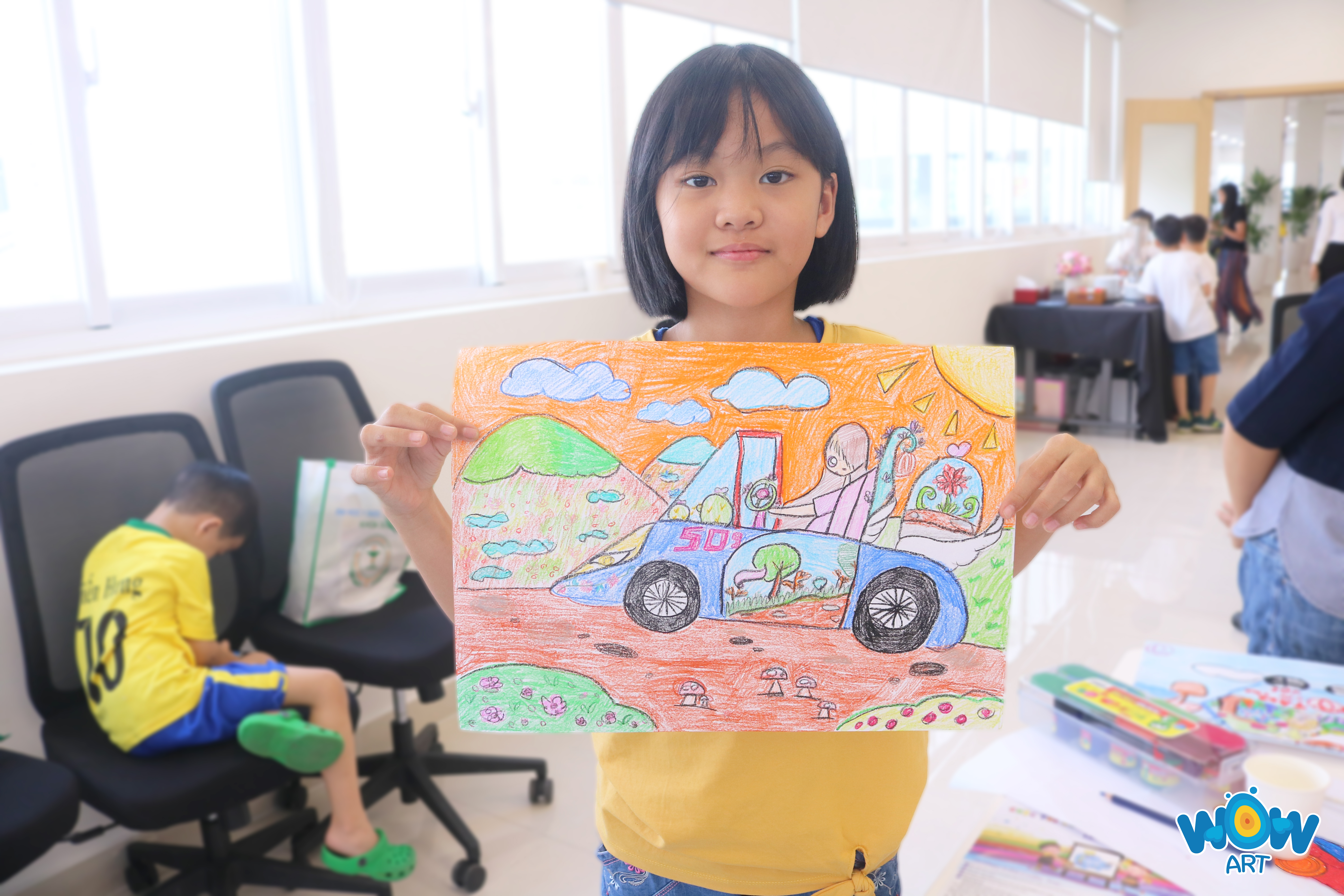 Cuộc thi vẽ tranh  Chiếc ô tô mơ ước và những ý tưởng sáng tạo của học  sinh trường Trung học cơ 