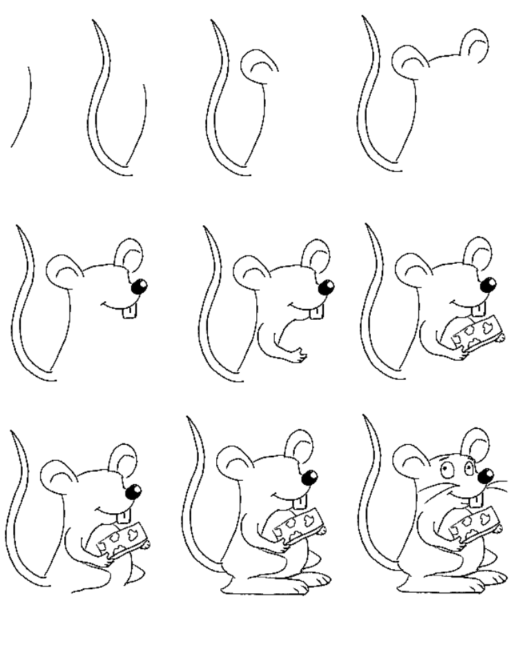 Dạy bé vẽ con chuột đơn giản trong một nốt nhạc  YouTube