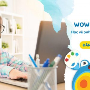 lớp vẽ online tại nhà cho bé của wow art